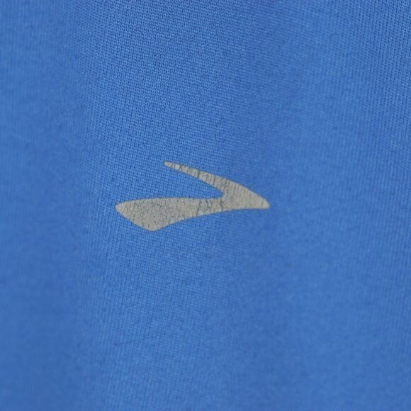 Brooks Men's Small Blue 1/4 Zip Athletic Performance Pullover Jacket - Picture 7 of 8